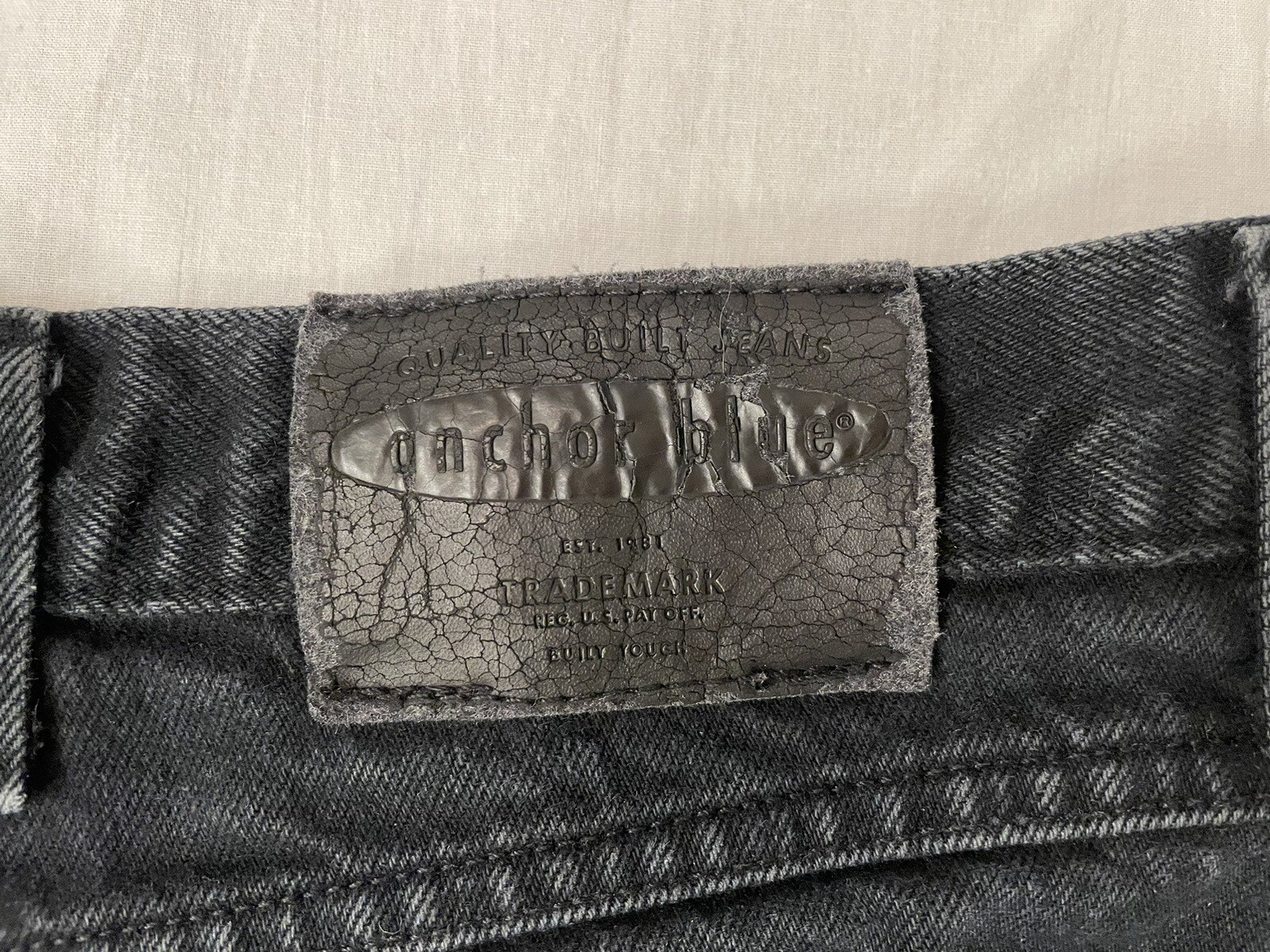 Anchor Blue Jeans Men's 36x30 Beyond Baggy Black Denim Vintage Y2K 90's Skater