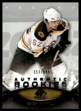 2010-11 SP Game Used ROOKIE Zach Hamill Rookie 353/699 Boston Bruins #185