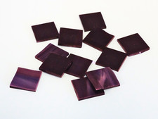 Dark Purple Wispy Triangles  Fusible 96  Cut Mosaic Glass Tile Shapes