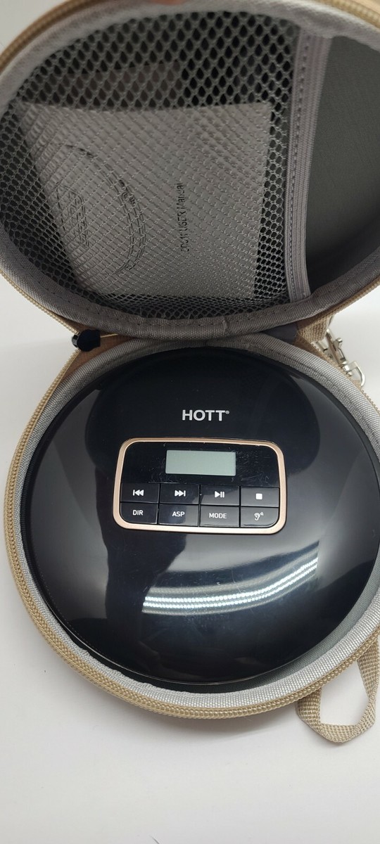 HOTT CD511 With Case Mini Portable CD Player Music Bass MP3 Stereo
