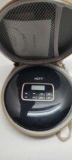 HOTT CD511 With Case Mini Portable CD Player Music Bass MP3 Stereo Black Gold