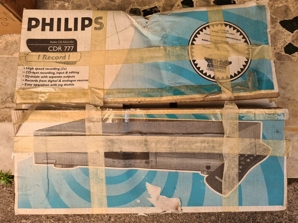 PHILIPS AUDIO CD RECORDER CDR 777 REGISTRATORE CD NUOVO FONDO DI MAGAZZINO NEW!!