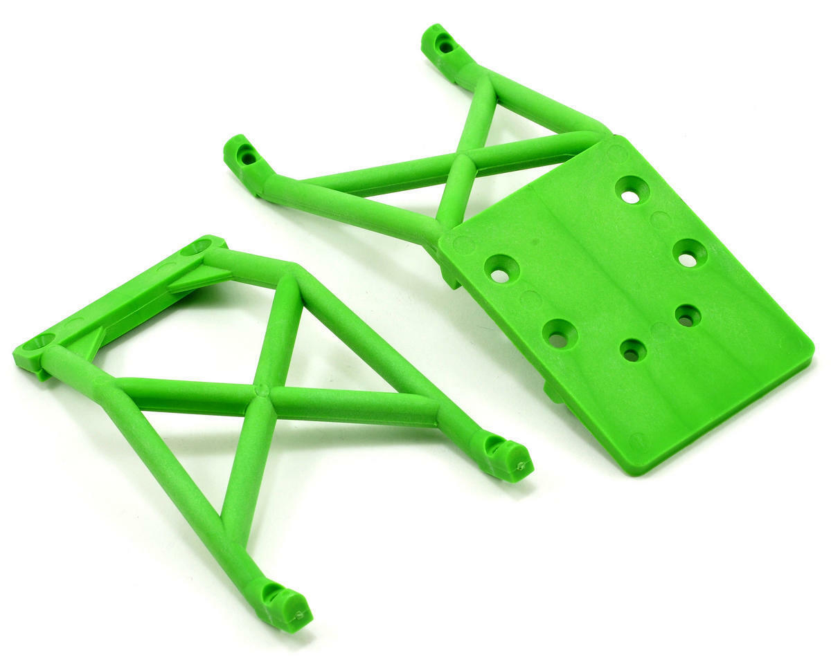 Traxxas Stampede Front & Rear Skid Plate Set (Green) (Grave Digger) [TRA3623A]