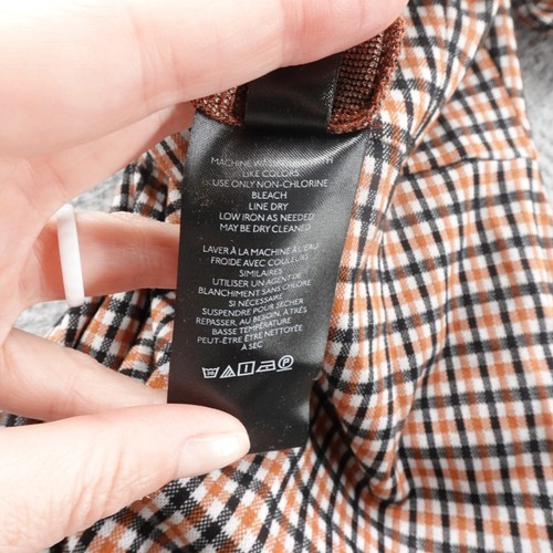 Mono Free People Oxford Tejido Pierna Acampanada Pequeño Negro Multi Cuadros Mujer Boho - Imagen 13 de 15