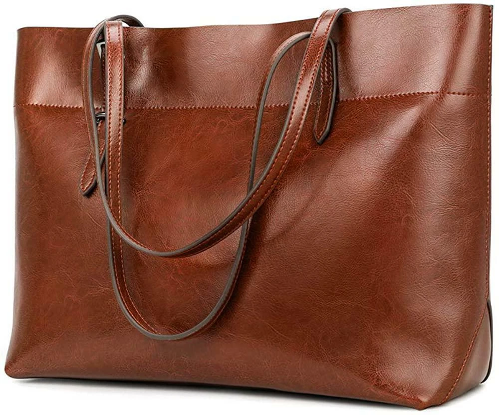 Kattee vintage store leather tote