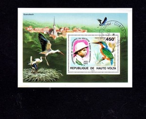 BURKINA FASO #C215 1975 DR. ALBERT SCHWEITZER MINT VF NH O.G S/S CTO