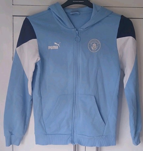 Puma Manchester City Casual Zip Up Jacket Size 11-12 Years 32" Chest