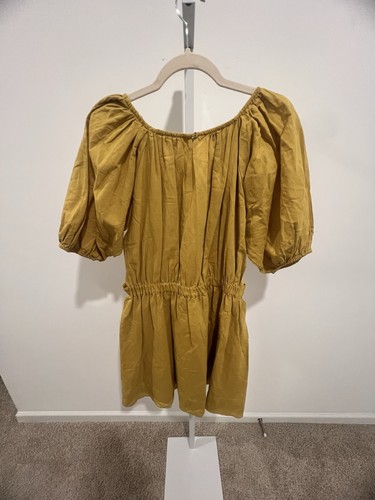 Cleobella Orianna Mini Dress / Color: Marigold / Size L - Picture 7 of 7