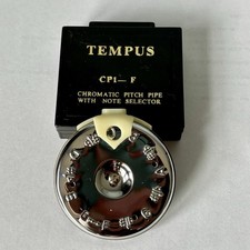 TEMPUS CHROMATIC PITCH PIPE CP1-F WITH NOTE SELECTOR In Box