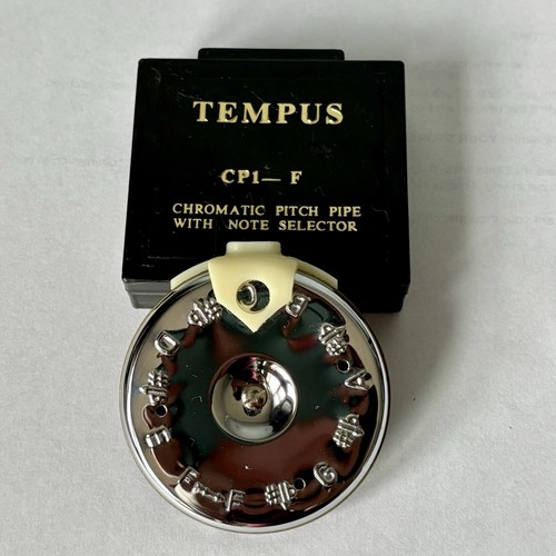 TEMPUS CHROMATIC PITCH PIPE CP1-F WITH NOTE SELECTOR In Box