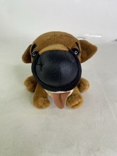 Vintage Head First German Shepherd Dog Puppy Plush Stuffed Animal Toy 6in