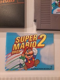 NES Super Mario Bros 2 Con Caja Y Folleto CIB Completo Nintendo &iexcl;Muy Limpio!