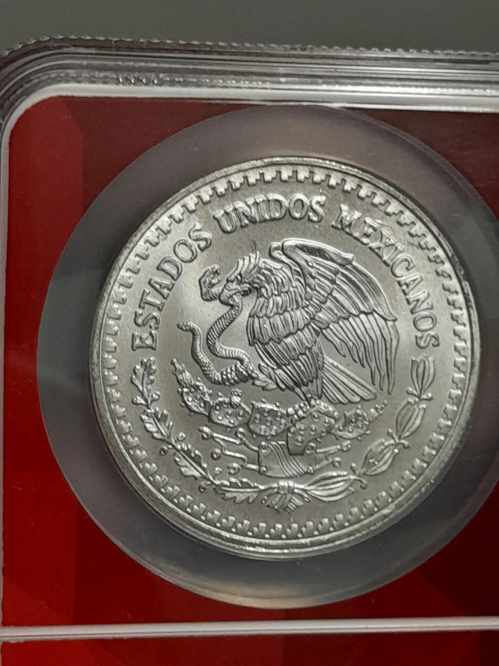 1993 MO Mexico 1oz Onza .999 Silver Libertad NGC MS66 - Image 4 of 4