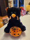 TY Beanie Baby SUPERSTITION the Black Cat Vintage Halloween Cat Excellent