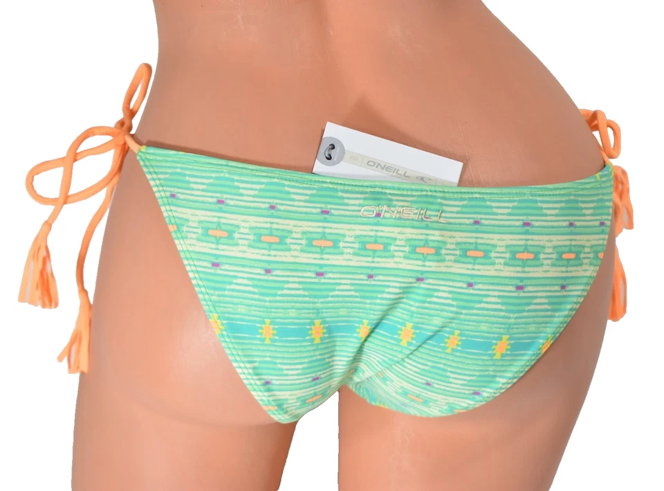 青少年 O'Neill 绿色斐济侧领带比基尼底部 XS 码全新带标签 — 第 3/4 张图片