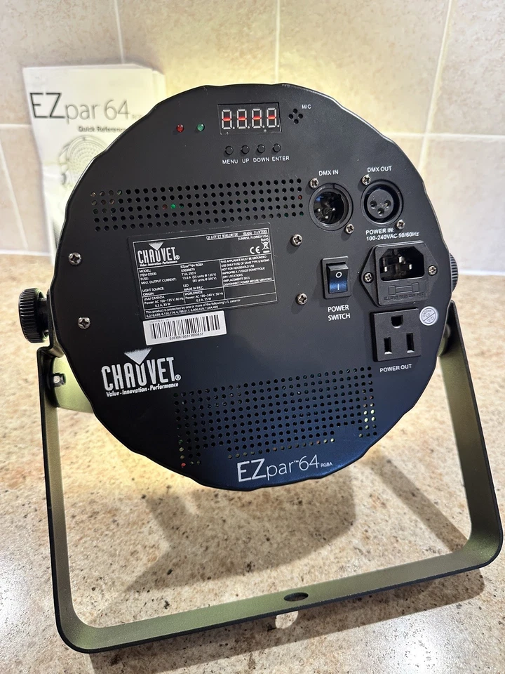 Chauvet DJ EZpar 64 RGBA Battery Powered LED Uplight With Rechargeable Battery. - Image 3 of 3