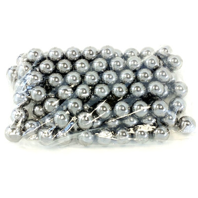1/2 Inch (.50 Caliber) Steel Bearing Balls (Pack of 100)
