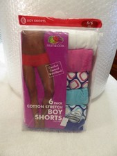 Women's Fruit Of The Loom 6 Pack Boy Shorts Tag Free Panties Size 5/S NEW SEALED