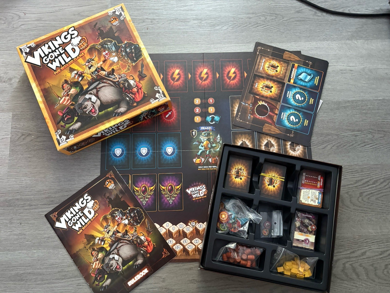 Vikings Gone Wild Board Game - Complete & Good Condition