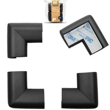 Roving Cove HeftyFit Corner Protector Large 4 Count Pack of 1 , Onyx Black