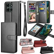 For Motorola Moto G 5G / G Power 5G 2025 Wallet Case Card Holder Leather Covers