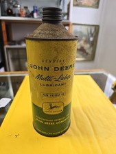 Vintage John Deere 32 oz. Multi-Luber AN 11100N Lubricant cone top 4 legs deer