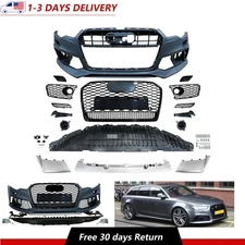 For 2012-2015 Audi A6 S6 Upgraded To RS6 Renn Sport Style Front Bumper Body Kit