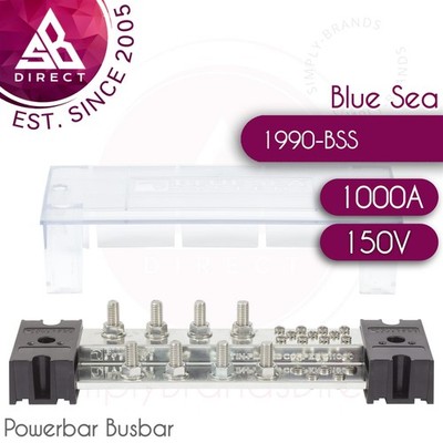 Blue Sea Systems Powerbar 1000A Busbar 8 x 3/8'' Anschlussbolzen 150V 1990