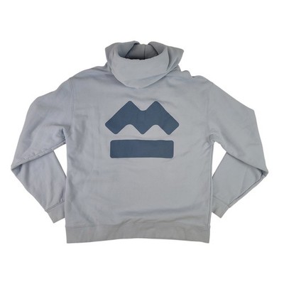 Beringia Light Blue Hoodie Sweatshirt Logo Design Men's Sz L