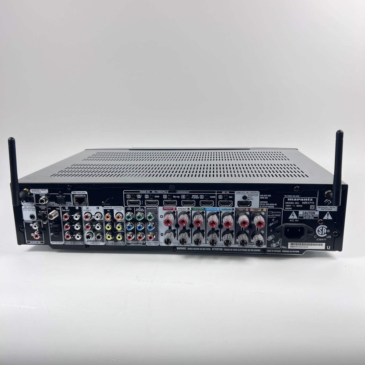 Marantz NR1711 8K Slim 7.2 Channel Ultra HD AV Receiver for