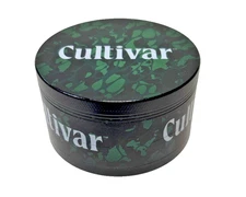 Cultivar 4 Layer 3" LARGE Portable Zinc Alloy Herb & Spice Tobacco Grinder