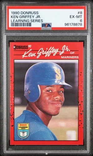 1990 Donruss Learning Series #8 Ken Griffey Jr. Learning Series PSA 6