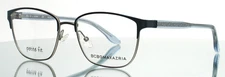 BCBG MAXAZRIA Hilda Blue Womens Petite Semi Cat Eye Eyeglasses 50-16-130 B:37