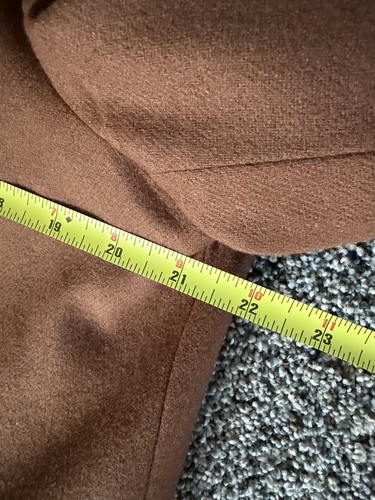 Vintage Savannah Damen gefütterter 100 % Wolle braun Blazer professionelles Schulterpolster 16 Jahre - Bild 9 von 13