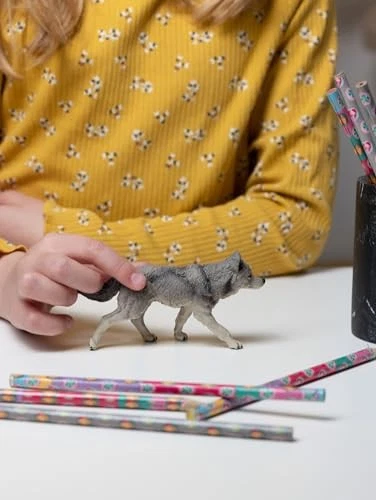 Figura Papo Wild Animal Kingdom, lobo gris Foto 2 de 4