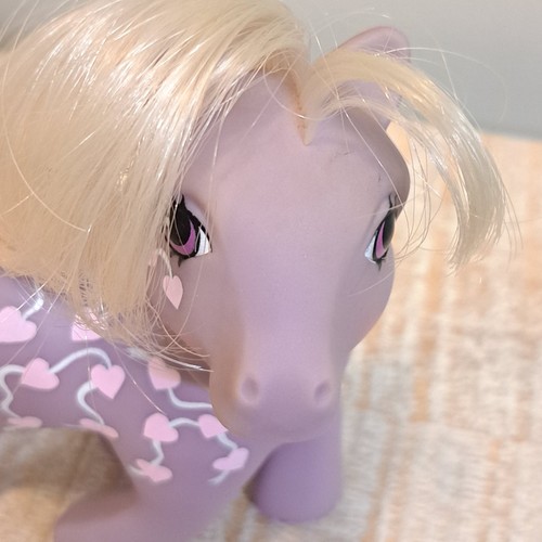 Vintage My Little Pony G1 Twice as Fancy "Love Melody" 1987 Purple Hong Kong - Picture 6 of 17