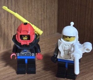 Vintage LEGO Space Minifigure Lot 2 Blacktron M-Tron Ice Planet 1990s Classic