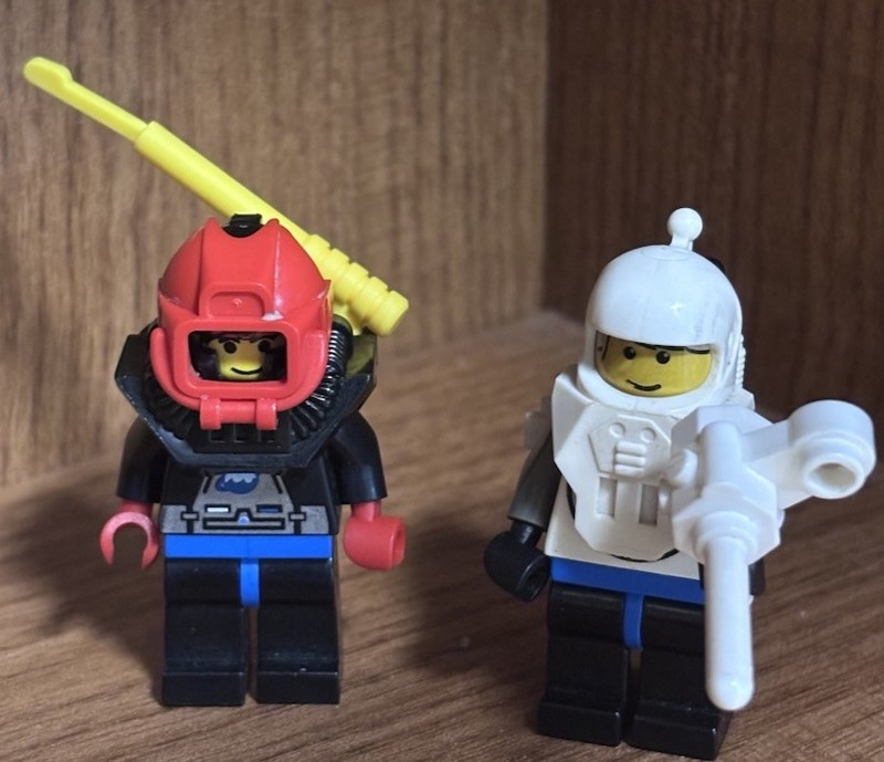 Vintage LEGO Space Minifigure Lot 2 Blacktron M-Tron Ice Planet 1990s Classic