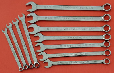 NEW Craftsman OVERDRIVE 11 Piece Metric Combination Wrench Set 6mm