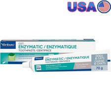 Enzymatic Toothpaste Dogs Cats Fresh Breath Plaque Control Poultry Flavor Safe