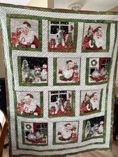 Santa And Pets Quilt