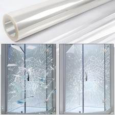 Shatterproof Security Window Film 4Mil - Transparent Self-Adhesive Glass Protect