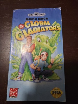 Mick & Mack: Global Gladiators (Sega Genesis, 1992) Manual Only Ship Untracked