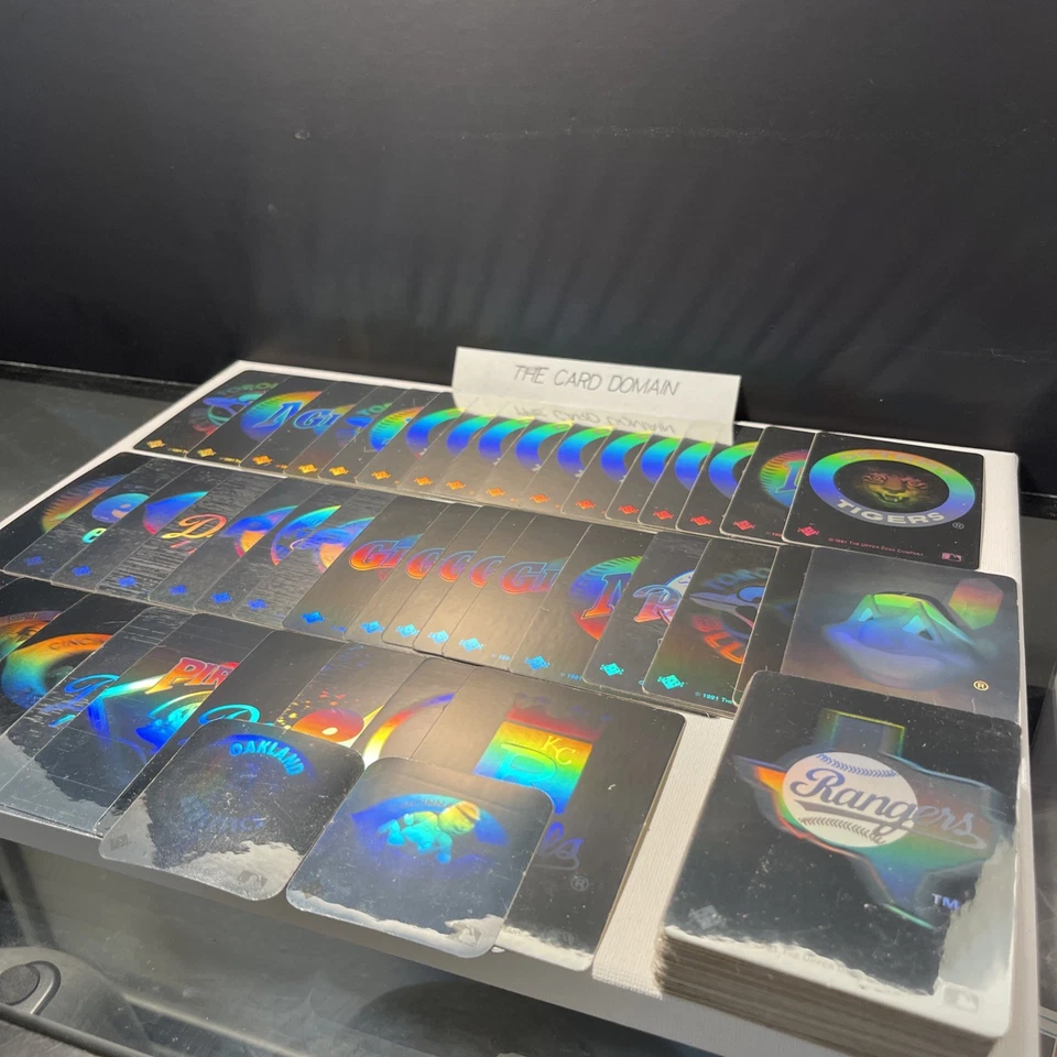 Pegatinas holográficas del equipo MLB Upper Deck 1991 (105 piezas) Foto 2 de 4