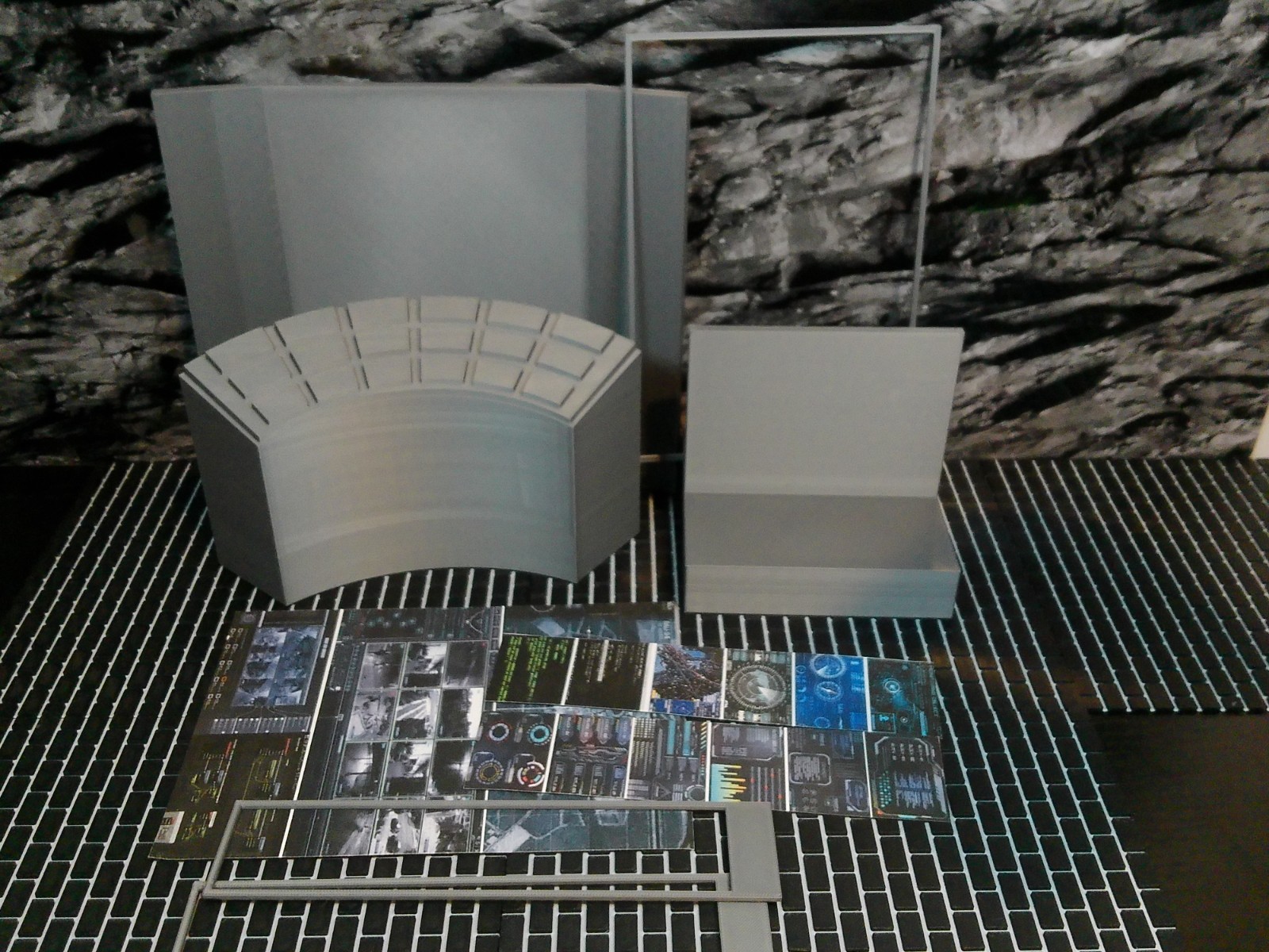 Custom 1:12 HQ Computer Surveillance Diorama Prop for 6" GI JOE Classified Figs