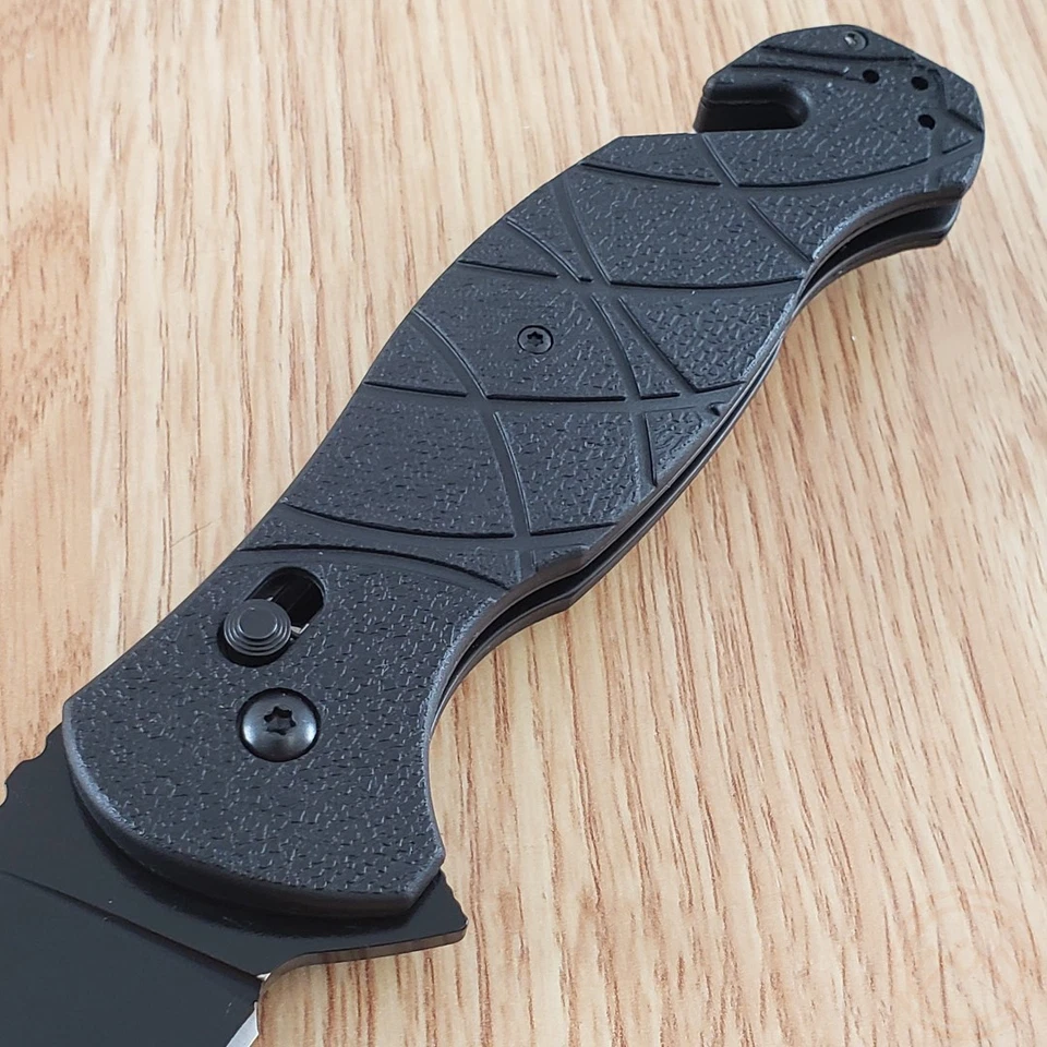 Ka-Bar Coytu Folding Knife 3.5" Black Finish AUS-8 Steel Blade Black GFN Handle - Image 4 of 4