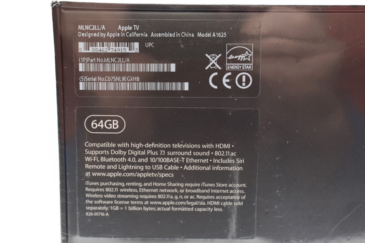 Apple TV (4th Generation) 64GB HD Media Streamer - A1625 for sale