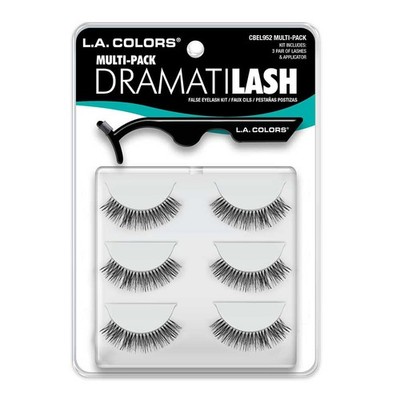 L.A. COLORS Dramatilash Multi Pack Eyelash Kit, Multi Pack