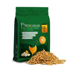 Proilgrubs 11LBS Dried Black Soldier Fly Larvae for Chickens ,ducks,birds