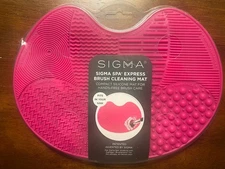 SIGMA Spa Express Brush Cleaning Mat Pink. Brush Cleaner NEW IN PLASTIC